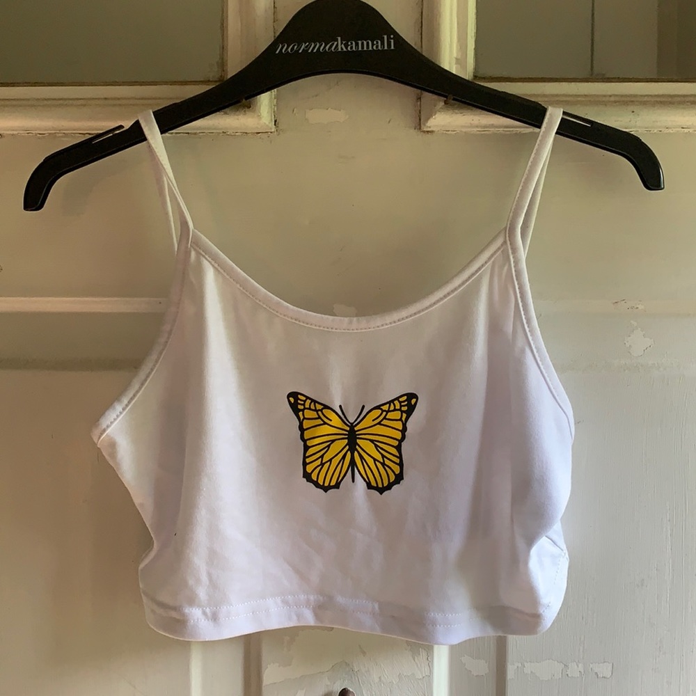 Shein Butterfly Crop top